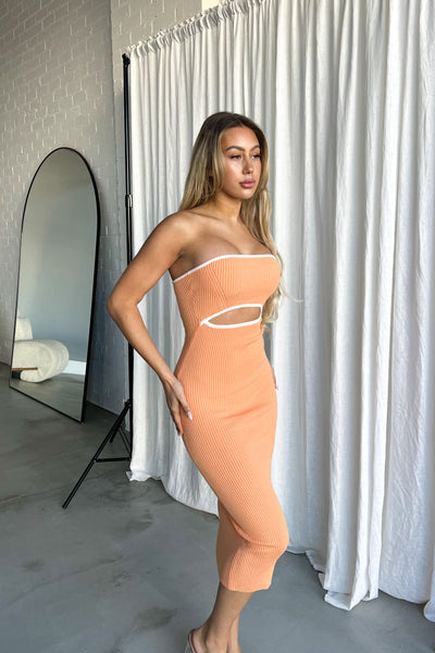 CARLIE DRESS - ORANGE