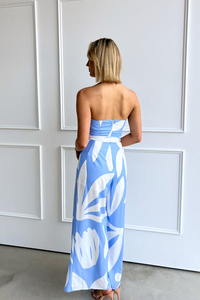 SOUMYA JUMPSUIT - BLUE / WHITE