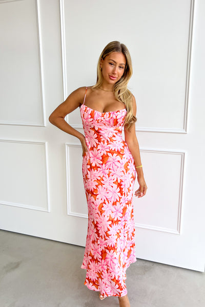 LUPIN DRESS - PINK FLORAL