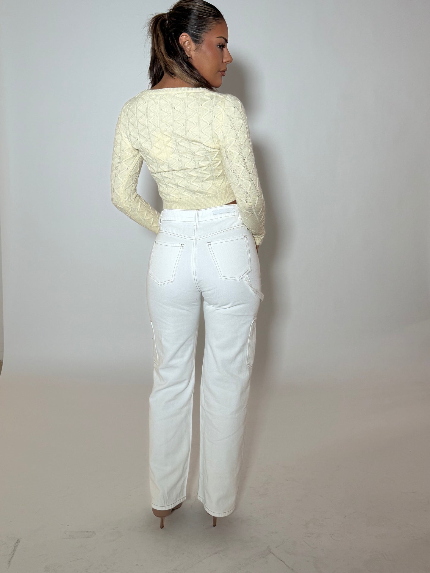 FAITH KNIT TOP - LEMON