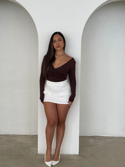 NOVA BODYSUIT - CHOCOLATE