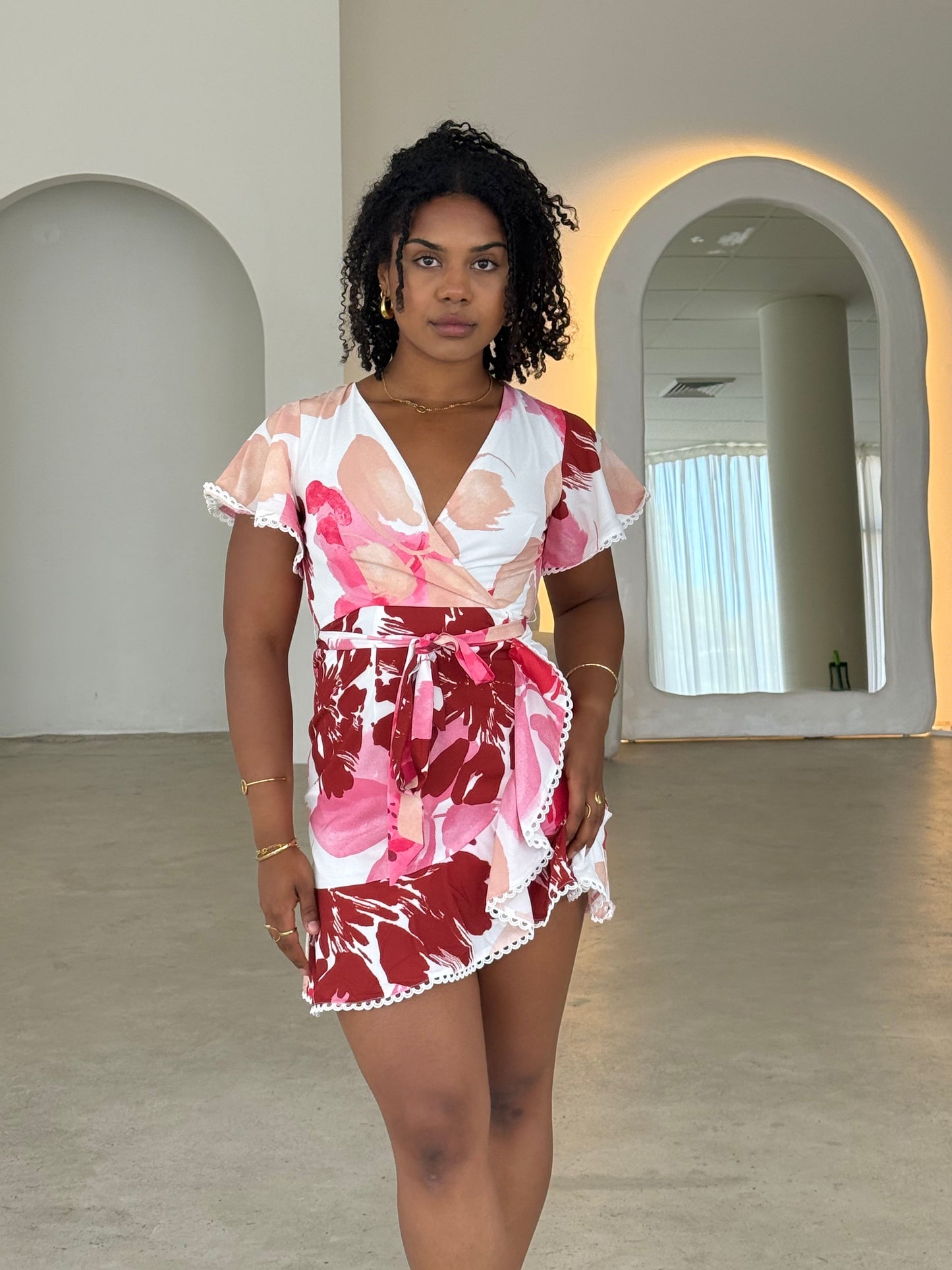 KAYLEE DRESS - RASPBERRY