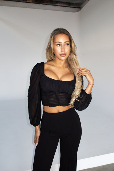 VAMIKA TOP - BLACK