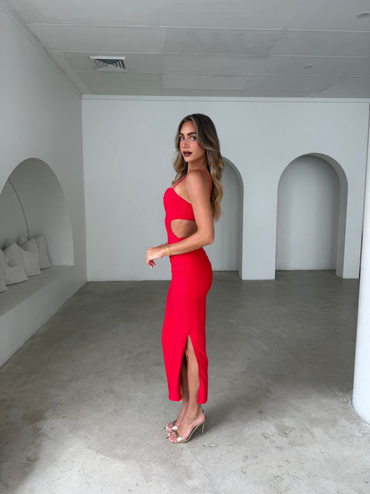 MADDIE DRESS - RED