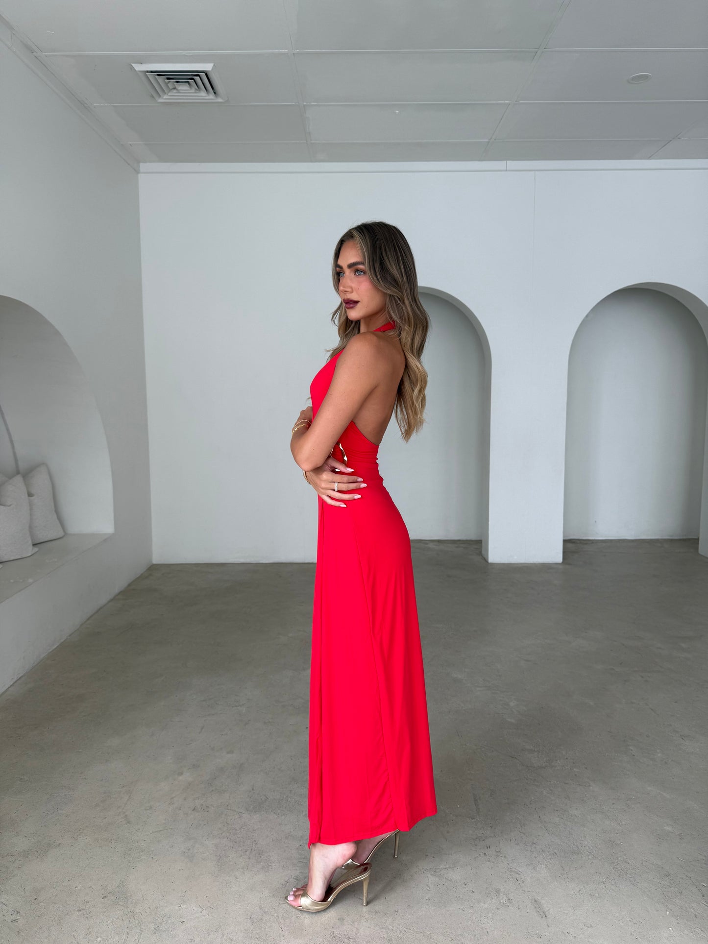 RAZA DRESS - RED