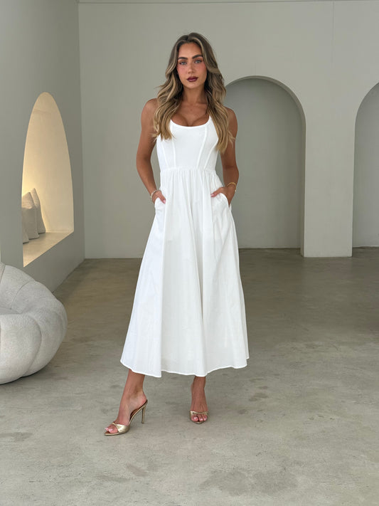 RUBY DRESS - WHITE