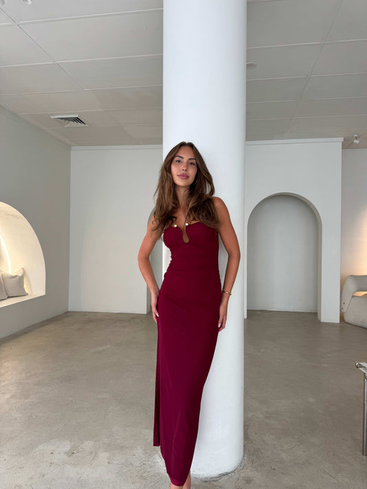 KOURT DRESS - WINE