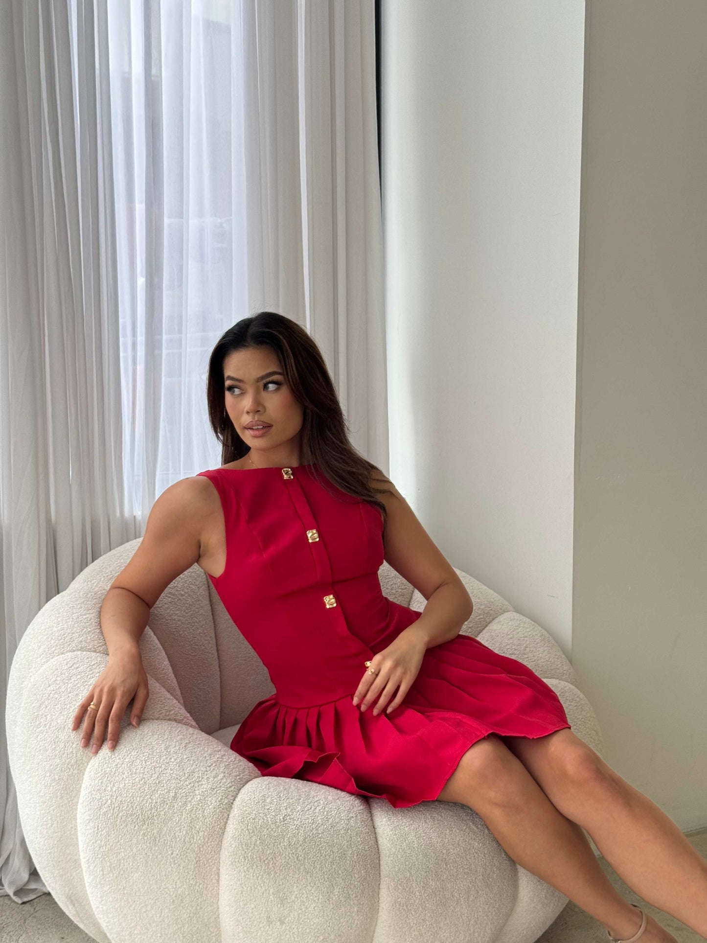 ANITA DRESS - RED
