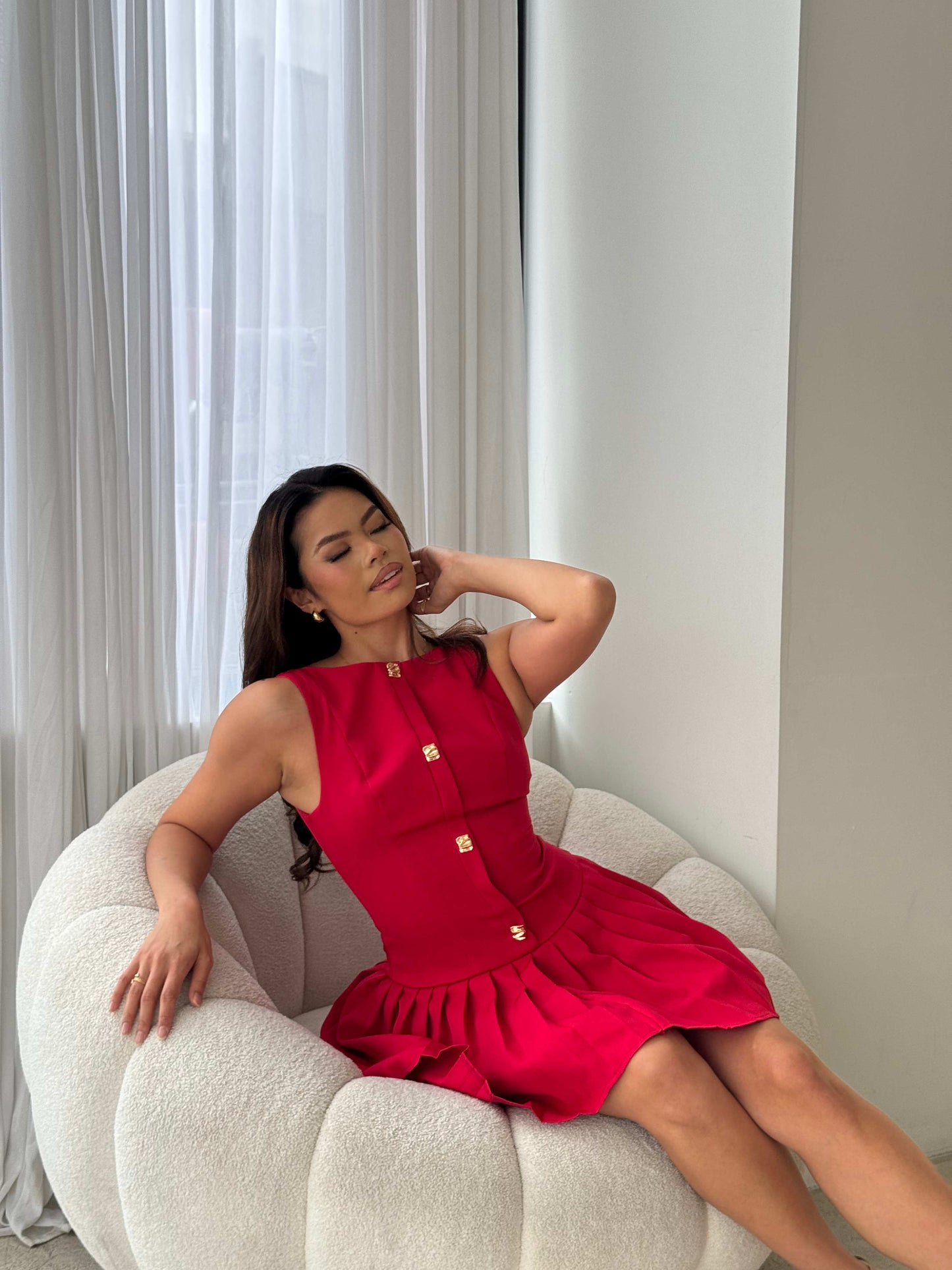 ANITA DRESS - RED