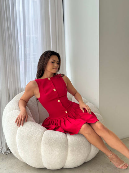 ANITA DRESS - RED