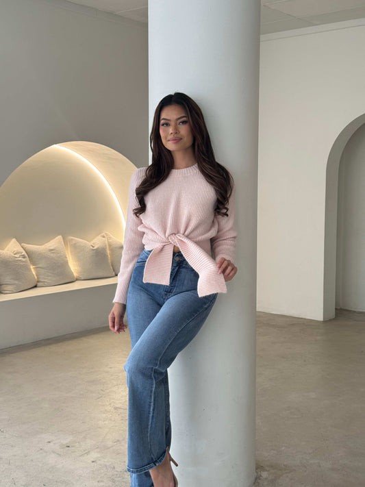 ALISHA KNIT TOP - PINK
