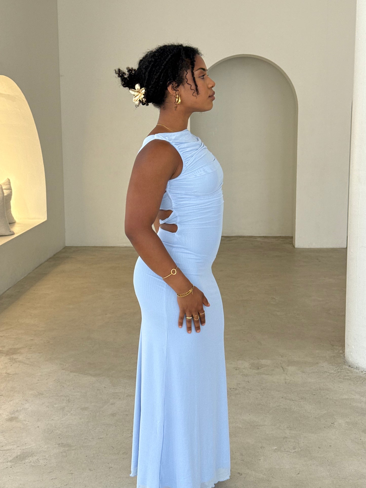 YARA DRESS - ICE BLUE