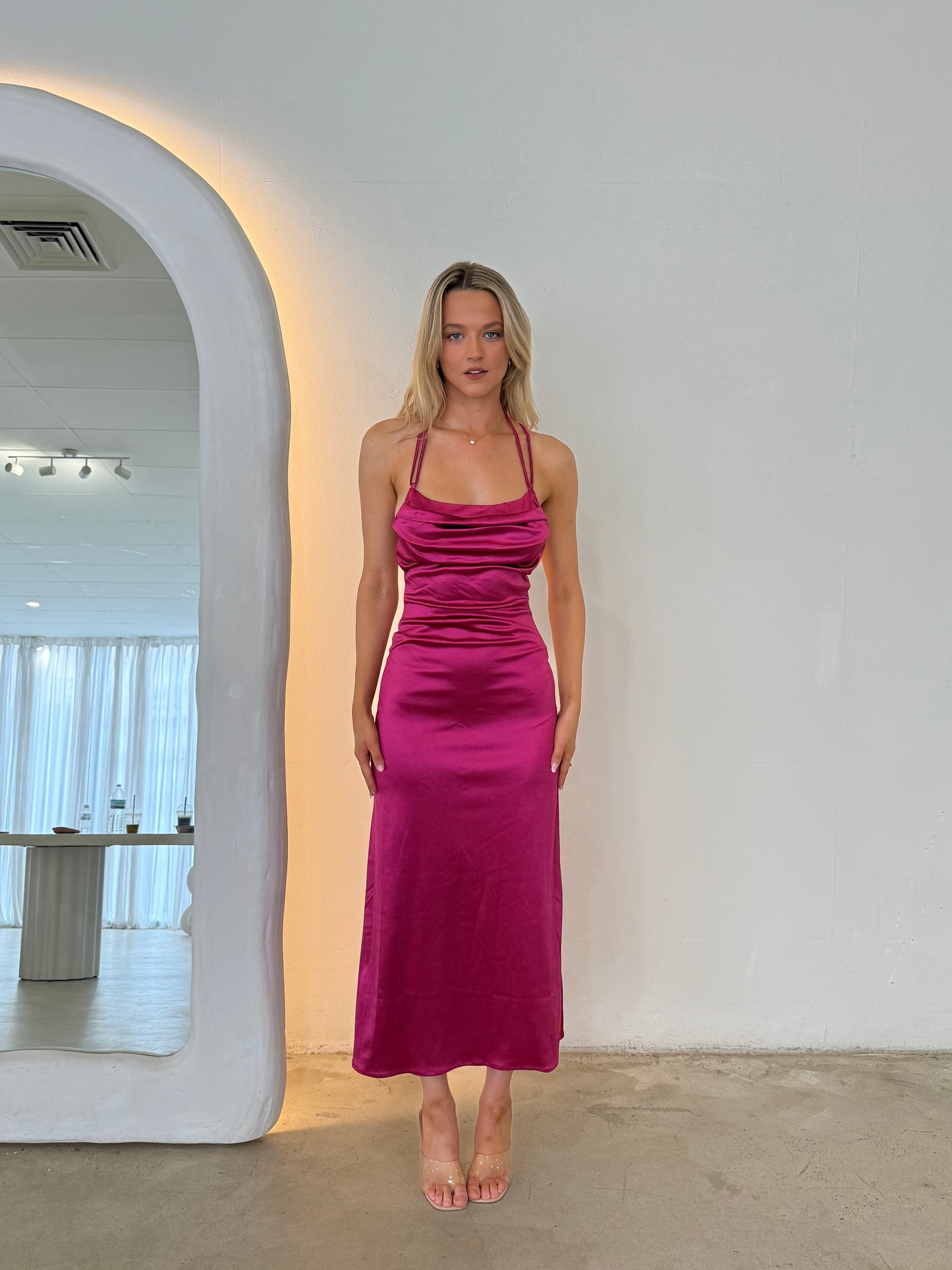 XENA DRESS - FRASIER PINK