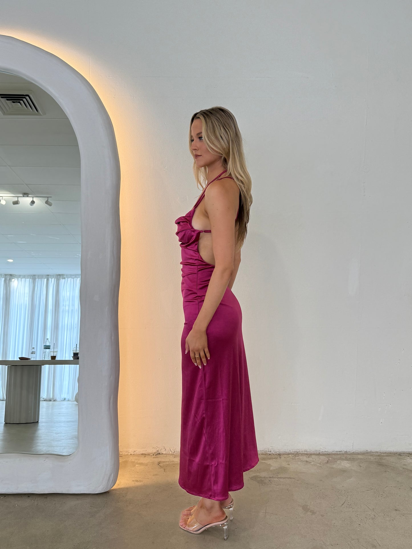 XENA DRESS - FRASIER PINK