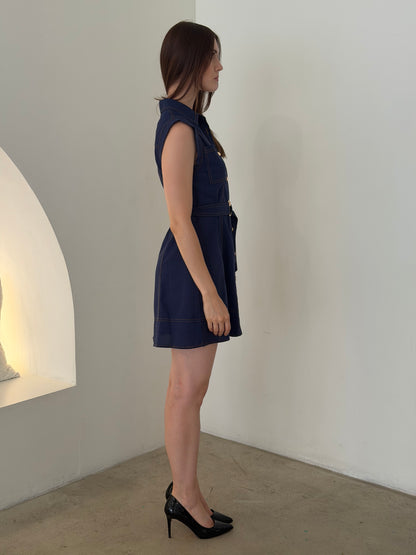 CELINE DENIM DRESS - DENIM