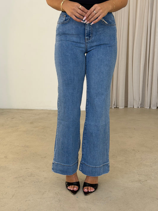 TIANA JEANS - MID BLUE DENIM