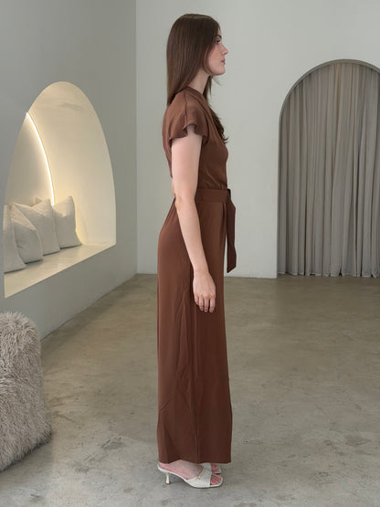 LANI JUMPSUIT - CHOCOLATE