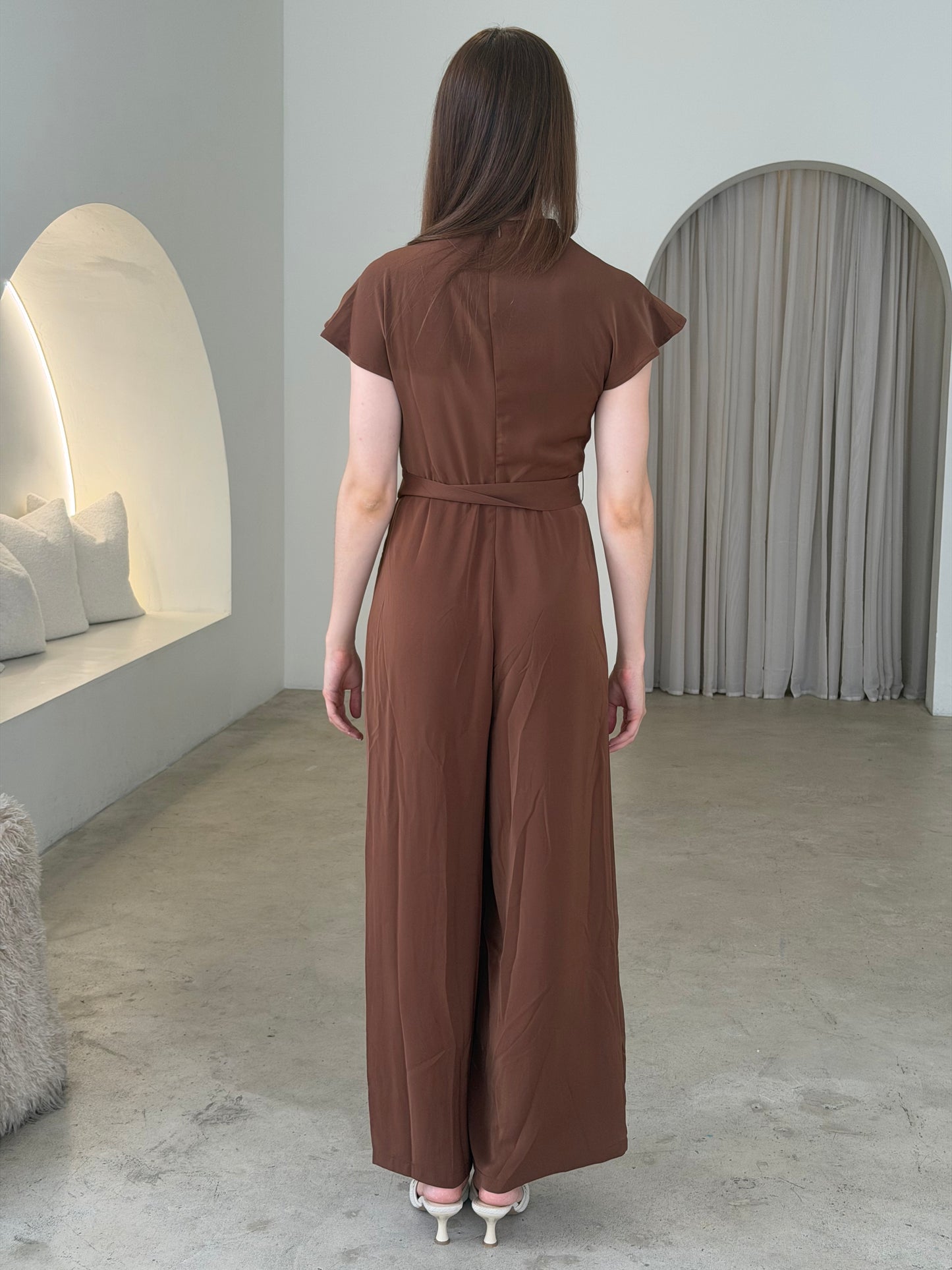 LANI JUMPSUIT - CHOCOLATE