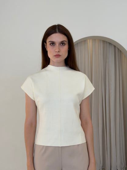 ALI KNIT TOP - WHITE
