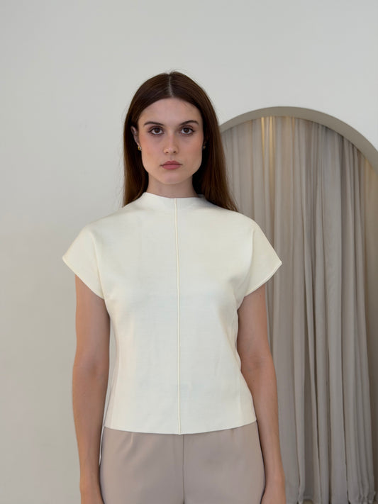 ALI KNIT TOP - WHITE