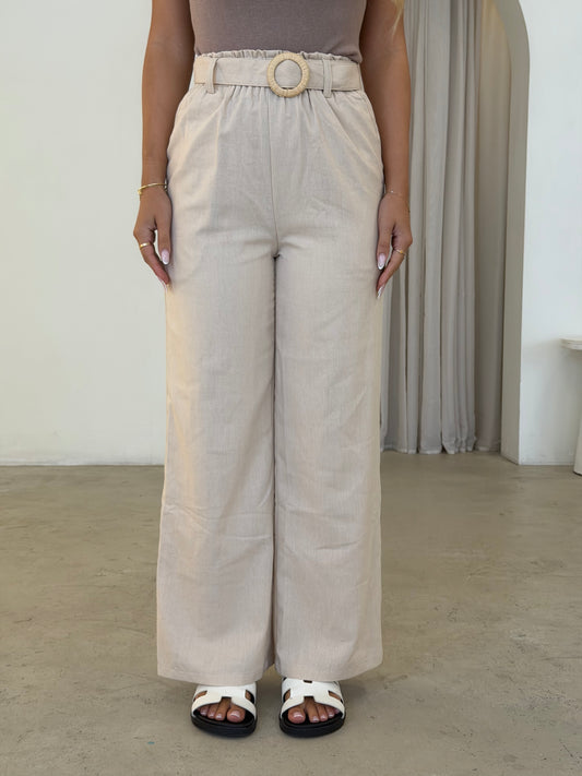 FREYA PANTS - BEIGE