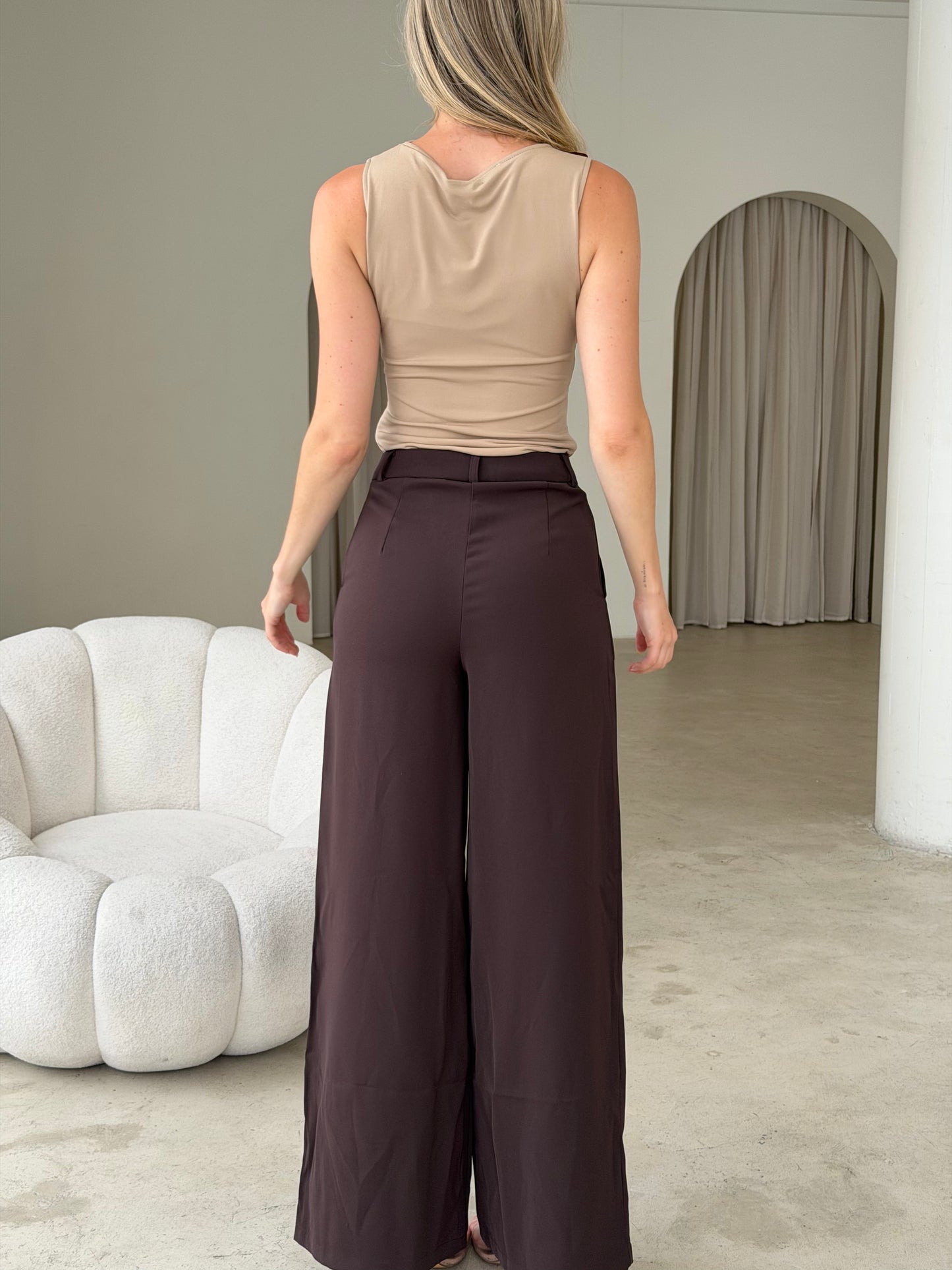 TATE PANTS - CHOCOLATE