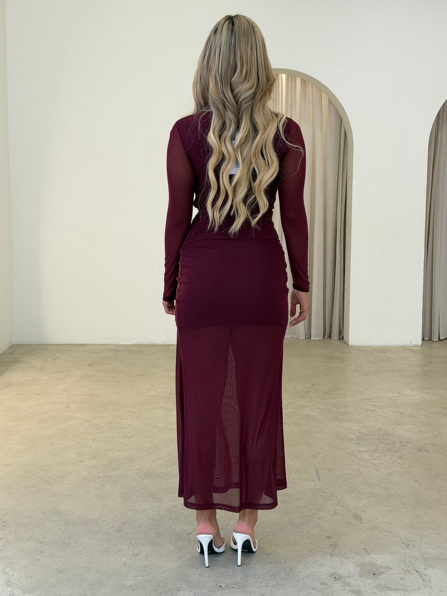 DELANEY DRESS - WINE