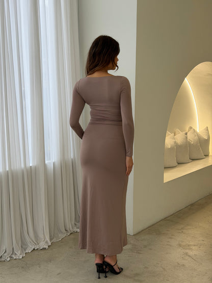 LORNA DRESS - MUSHROOM