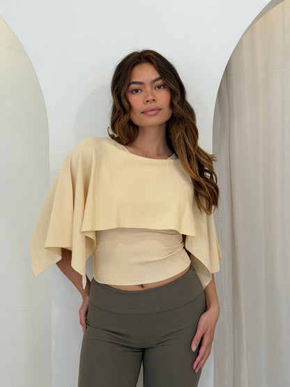 SELAH TOP - ALMOND