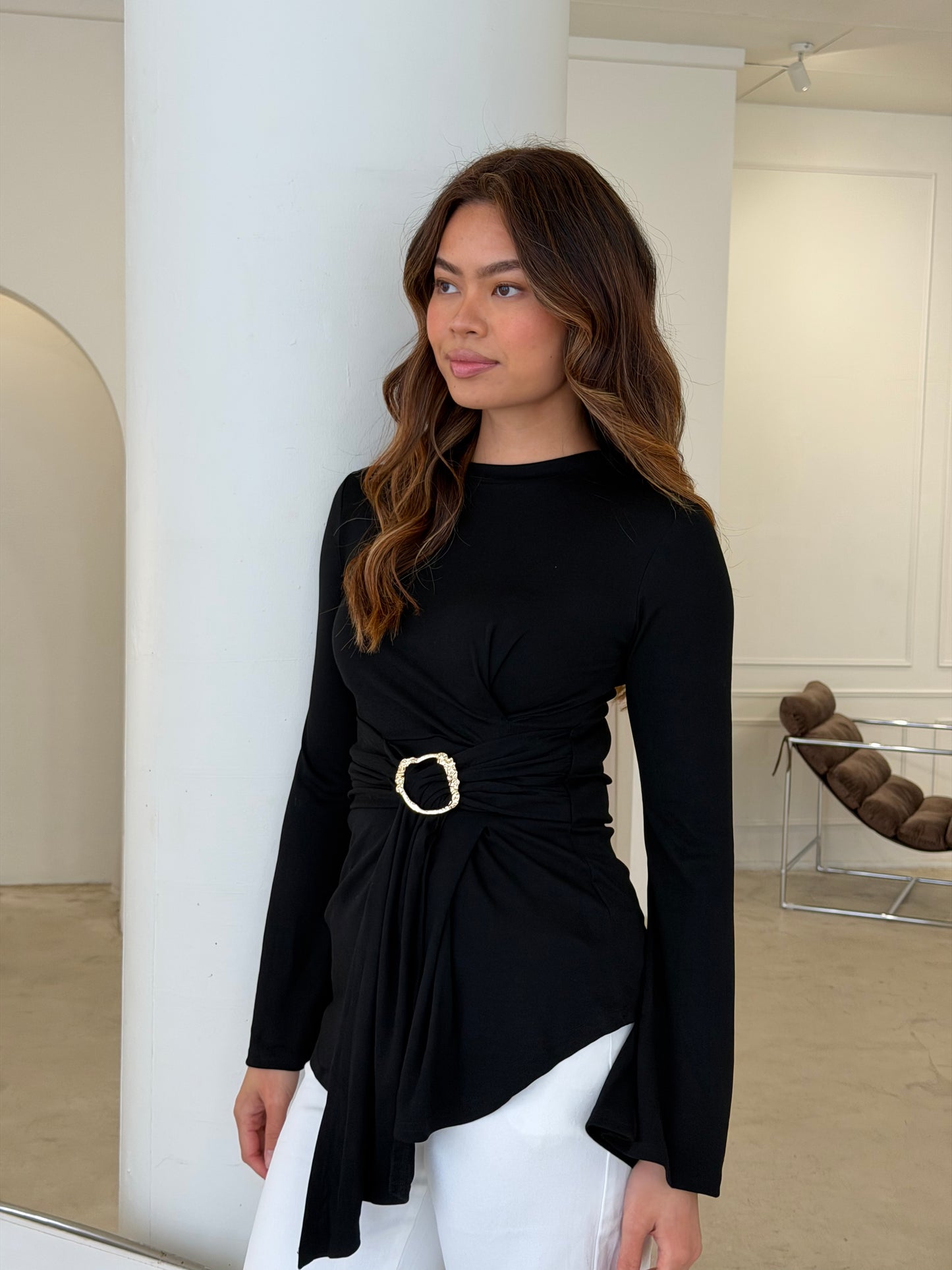 TALIA TOP - BLACK