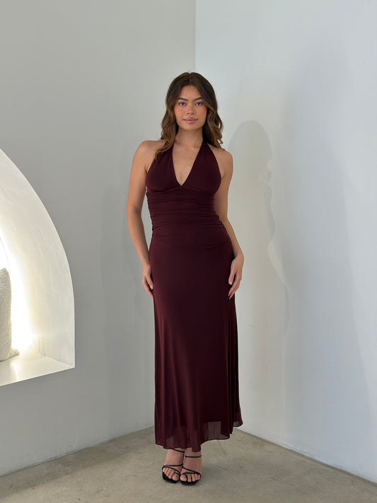 AYA DRESS - WINE