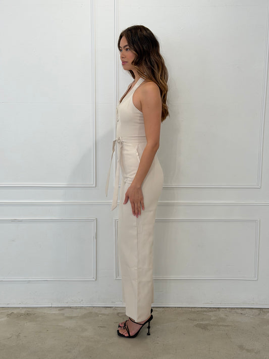 TULIP JUMPSUIT - BONE
