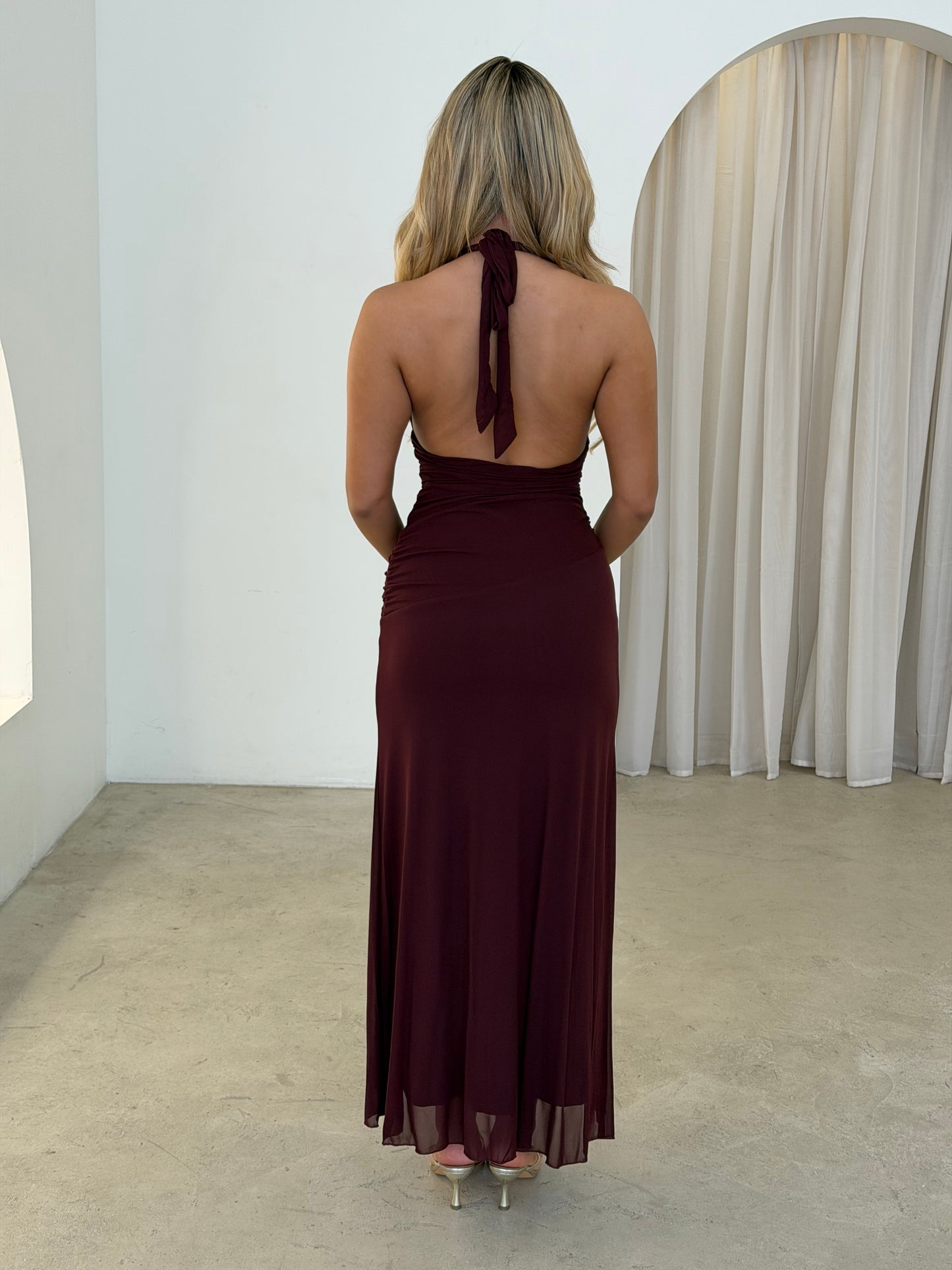 AYA DRESS - BROWN