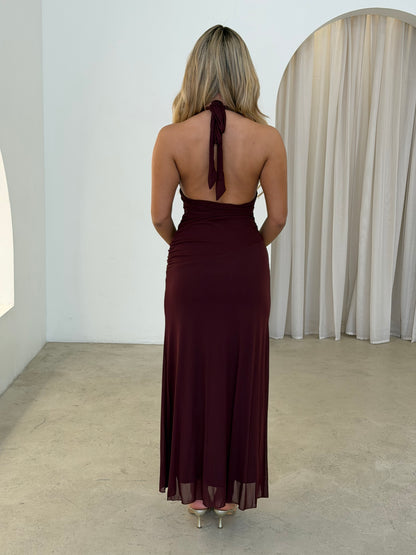 AYA DRESS - BROWN