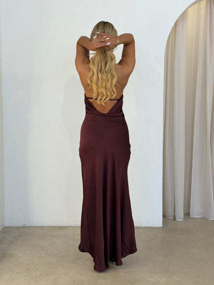 BIBA DRESS - CHOCOLATE