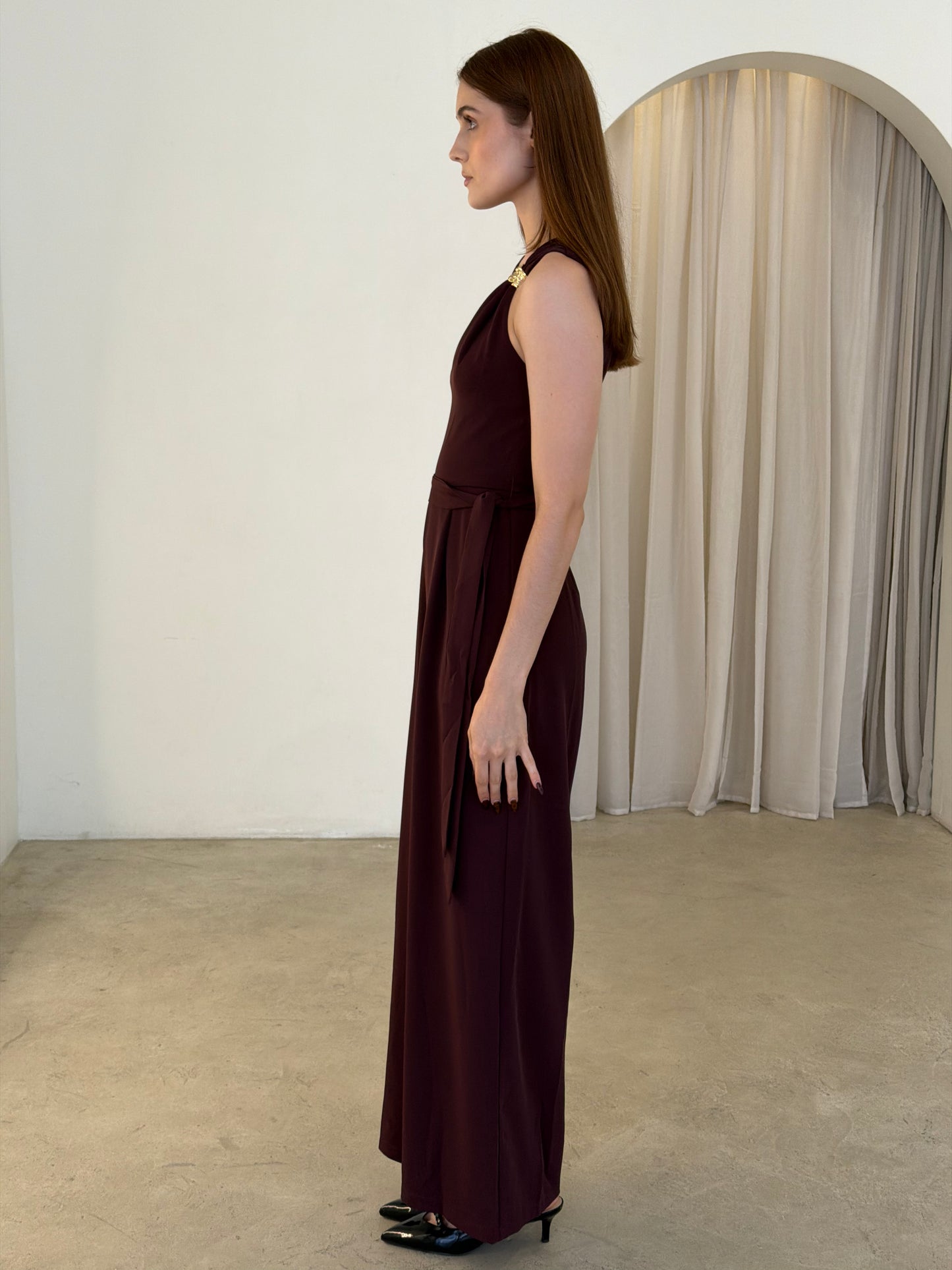 SAM JUMPSUIT - CHERRY CHOCLATE
