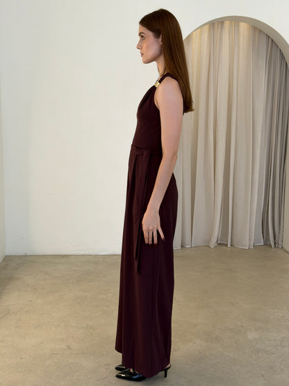 SAM JUMPSUIT - CHERRY CHOCLATE