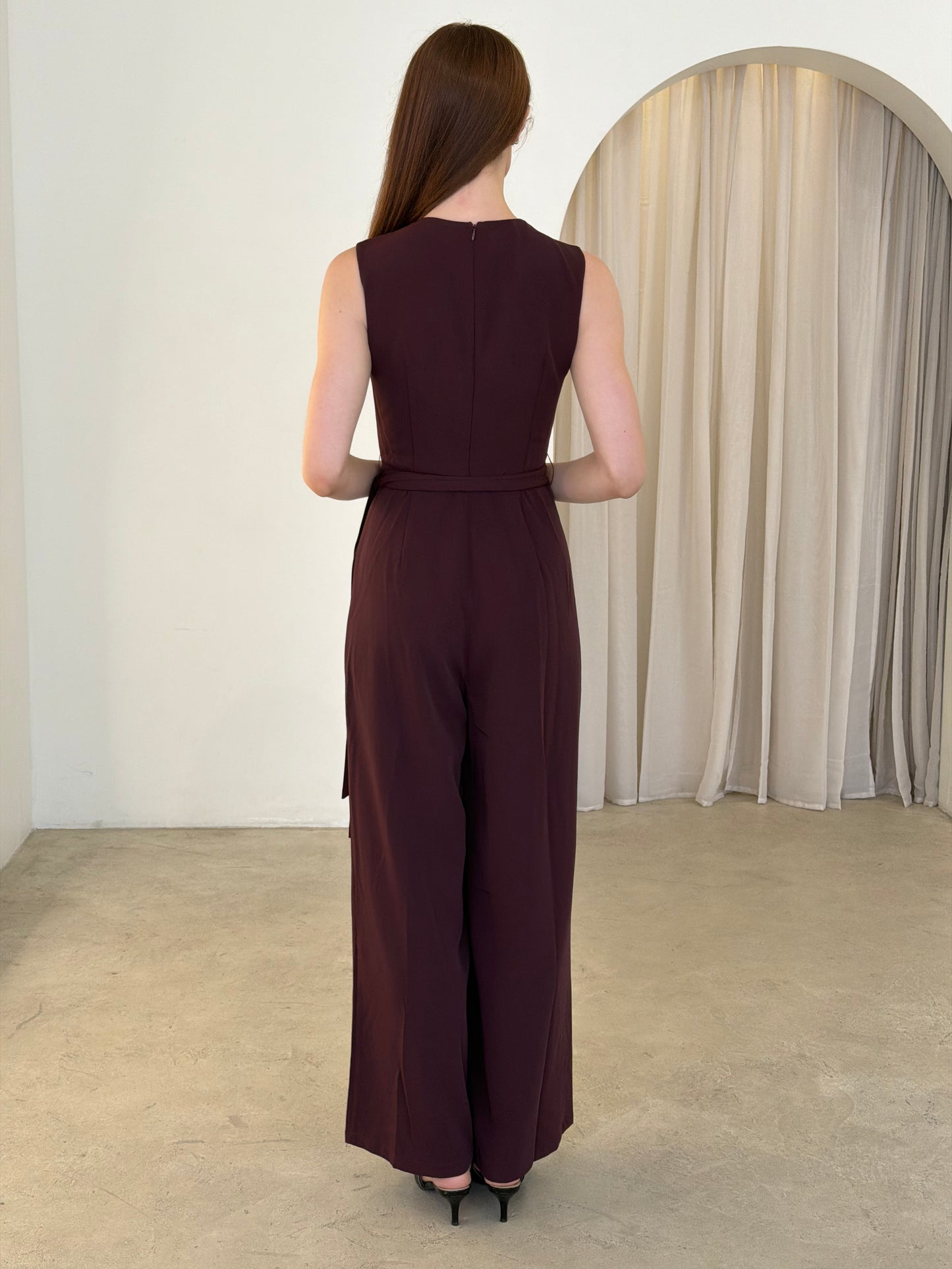 SAM JUMPSUIT - CHERRY CHOCLATE