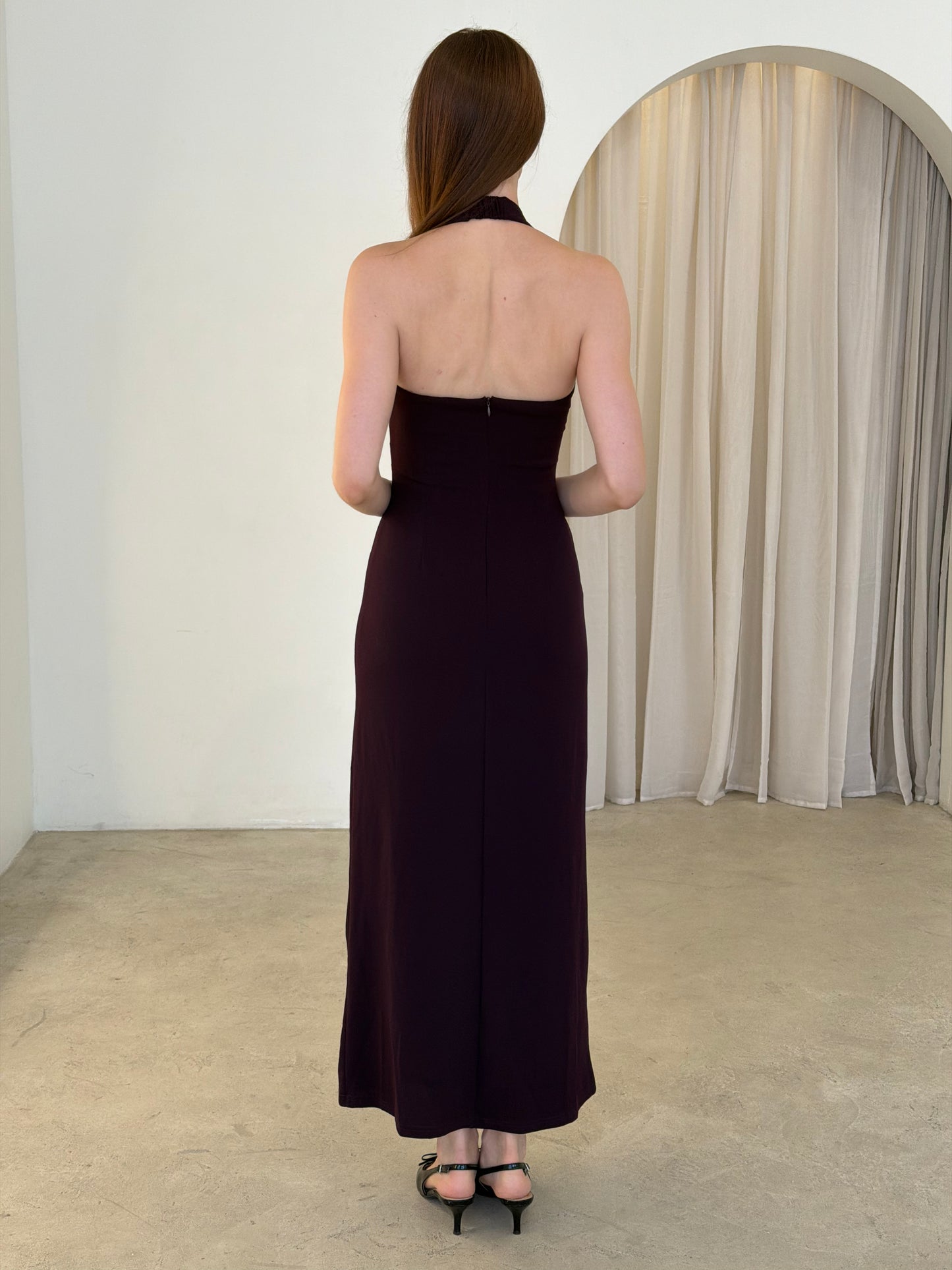MIYO DRESS - CHOCOLATE