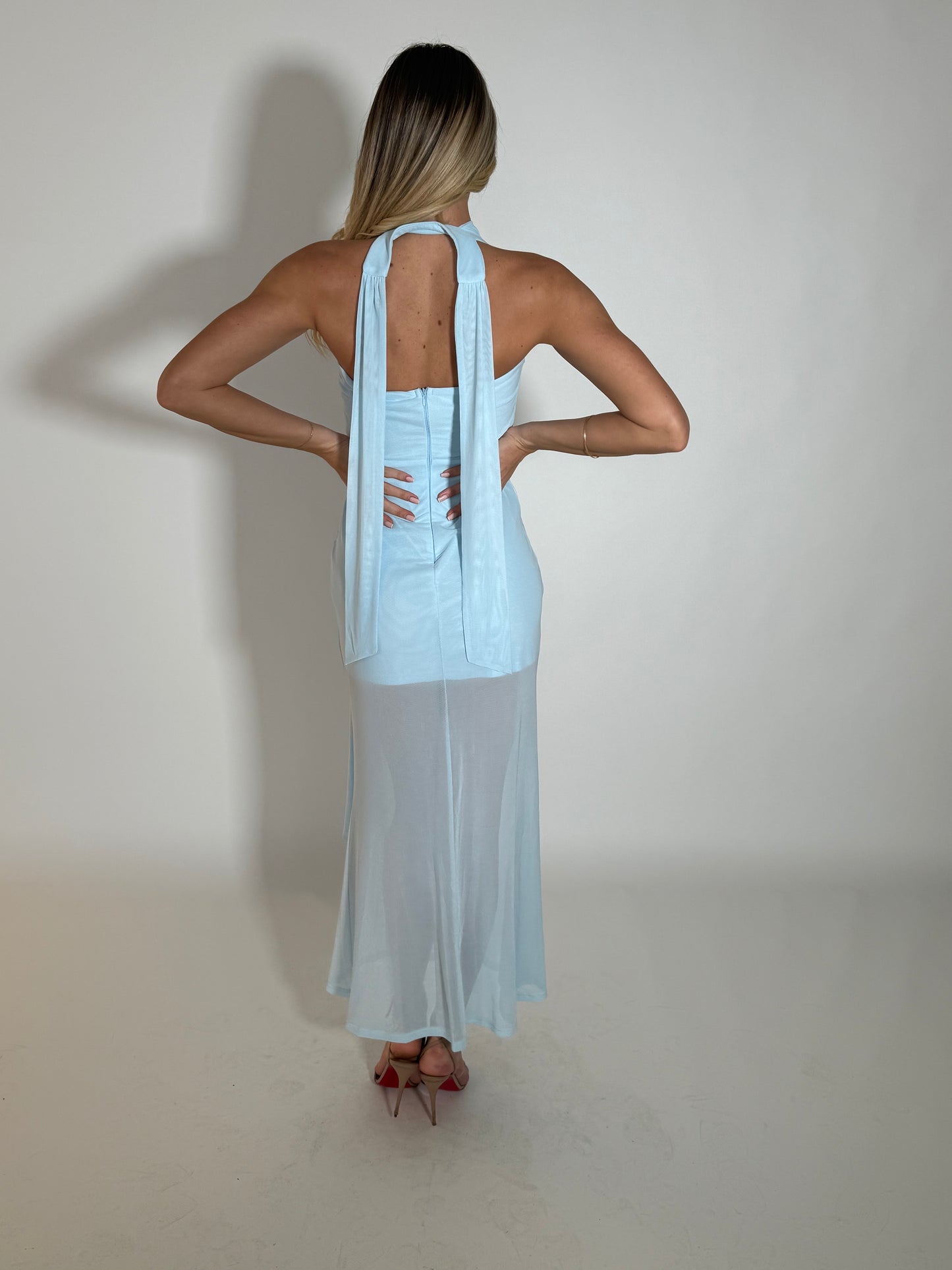 LEANORA DRESS - ICE BLUE