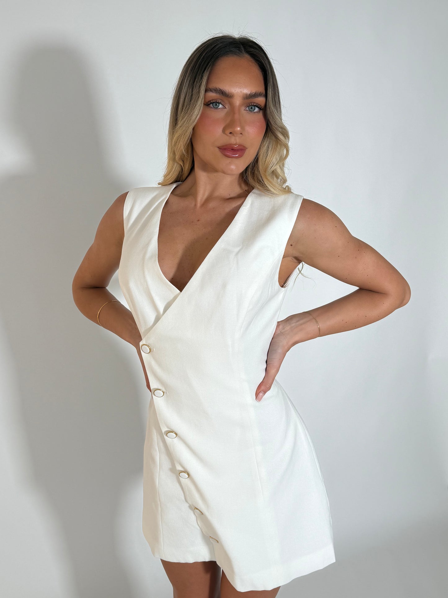 GILLIAN DRESS - WHITE