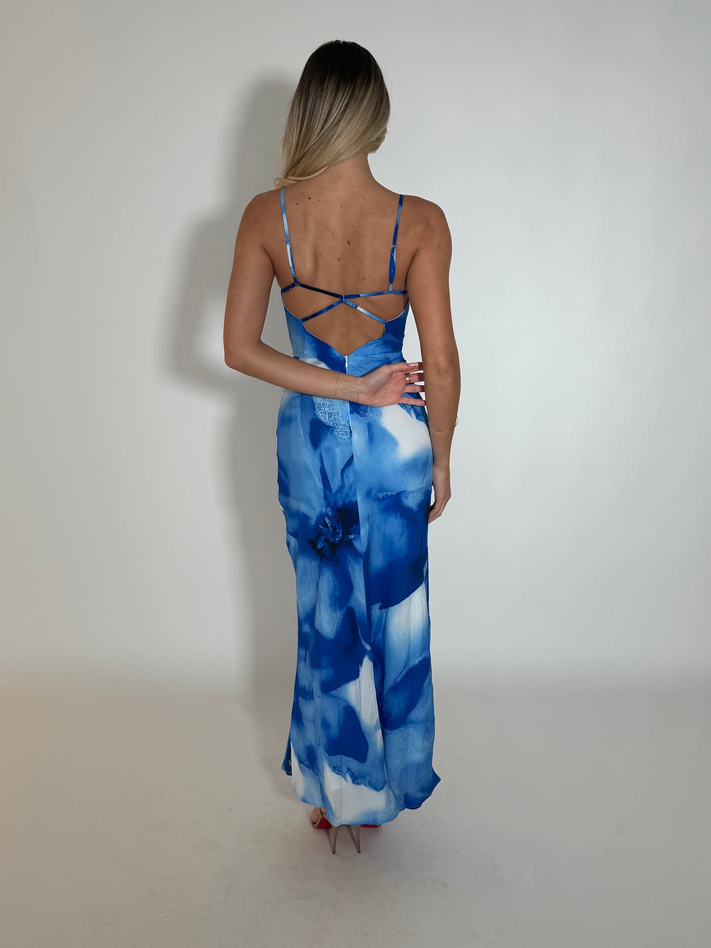 BRIELLE DRESS - BLUE