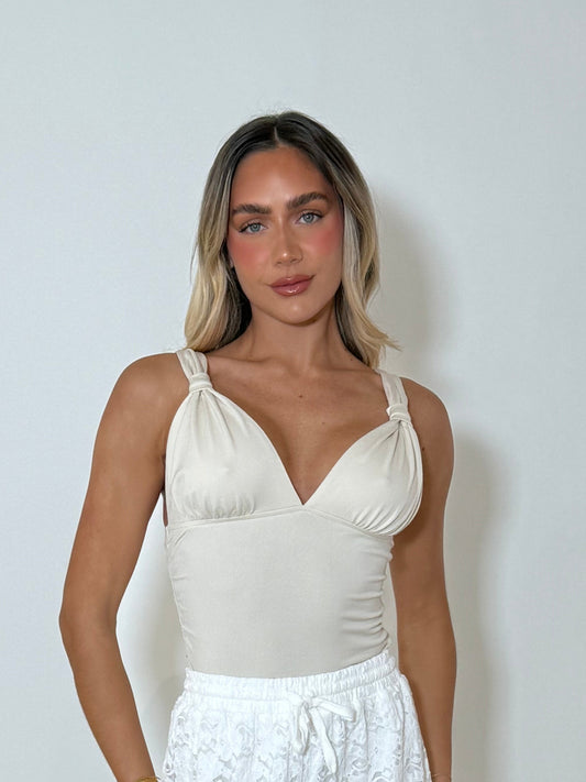 AVERY TOP - BEIGE