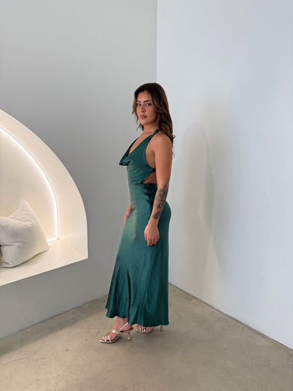 ROSIE DRESS - EMERAL GREEN