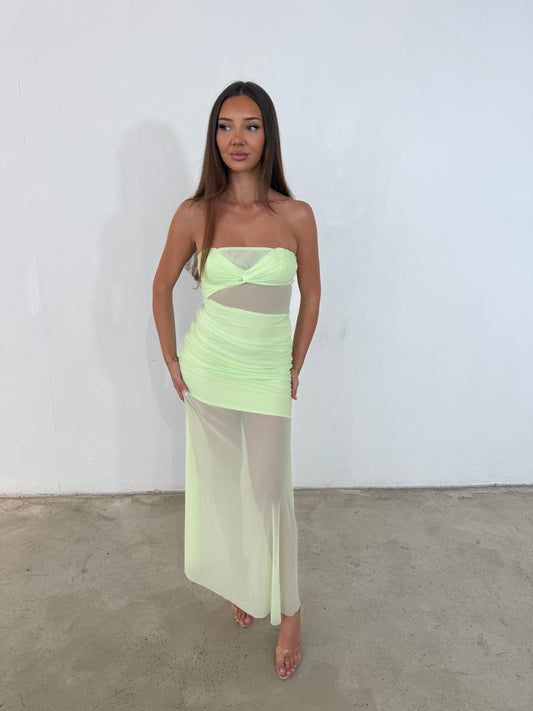 LONDON DRESS - LIME