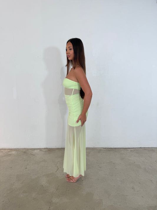LONDON DRESS - LIME