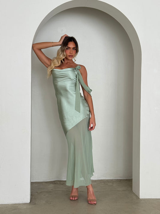 HUNTLEY DRESS - SAGE