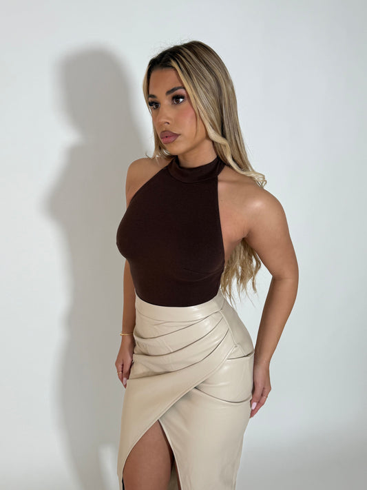 ZOLA BODYSUIT - CHOCOLATE