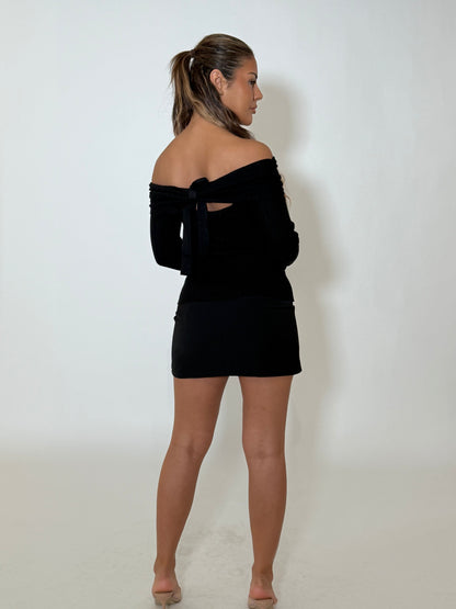 PAYTON KNIT TOP - BLACK