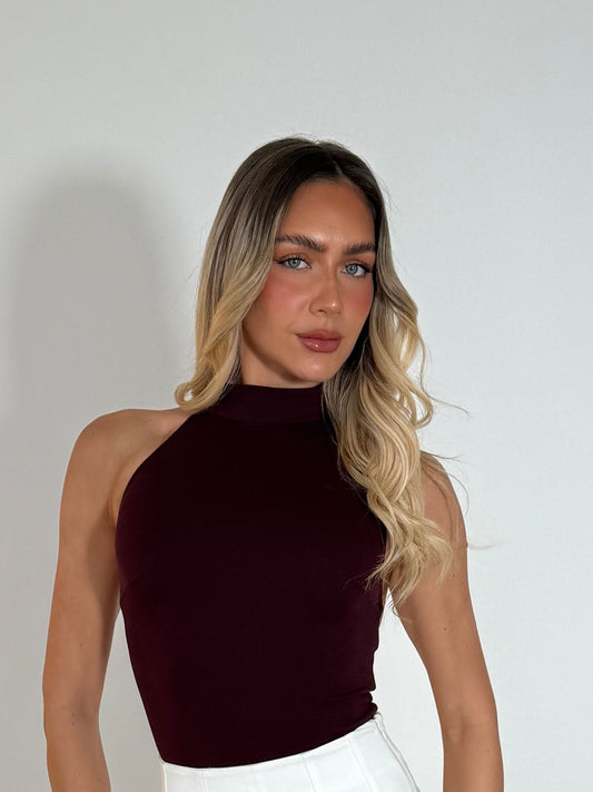 ZOLA BODYSUIT - WINE